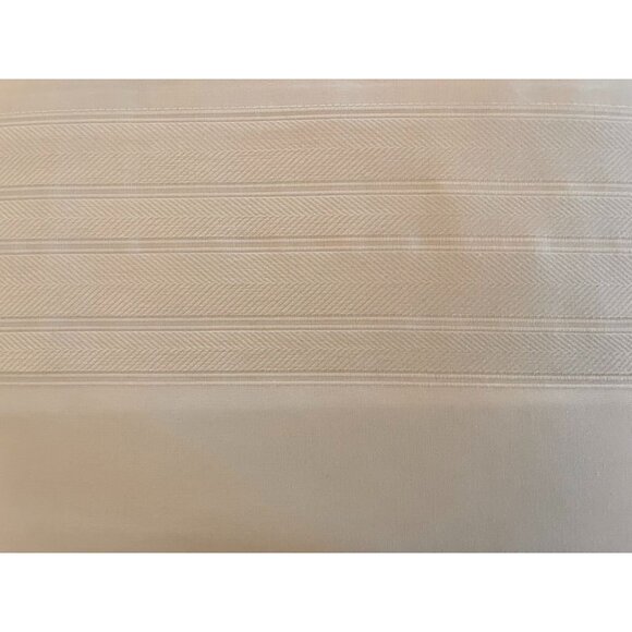 Peacock Alley Ivory Twin Sheet Set 100% Cotton Sateen Bedding Portugal NIP - Picture 3 of 3